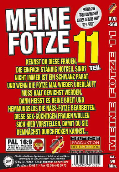 Meine Fotze Teil 11 | BB-Video | DVD, Download, 4K/HD, VOD(back cover)