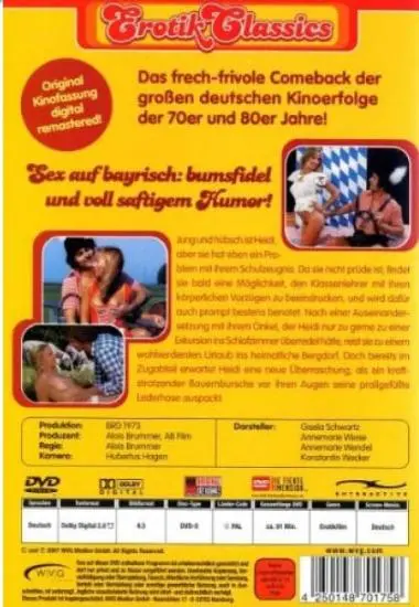 Unterm Dirndl wird gejodelt(Erotik Classics)(back cover)