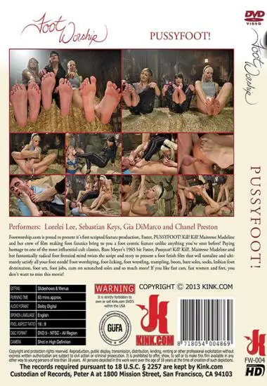 Pussyfoot! | Kink.com | DVD(back cover)