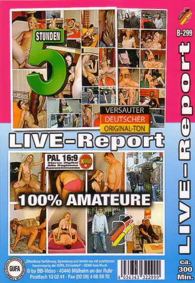 Live Report B-299 | BB-Video | DVD, Download, VOD(back cover)