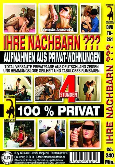 Ihre Nachbarn ??? - Aufnahmen aus Privat-Wohnungen | Muschi | DVD(back cover)