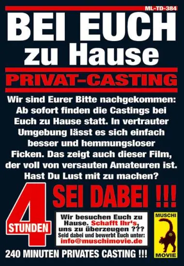 Privat-Casting - Bei Euch zu Hause | Muschi | DVD