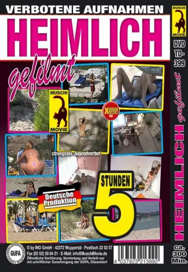 Heimlich gefilmt - Verbotene Aufnahmen 5 Stunden(Muschi)(back cover)