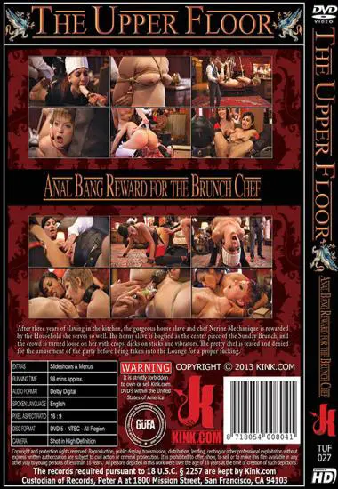 Anal Bang Reward for the Brunch Chef | Kink.com | DVD(back cover)