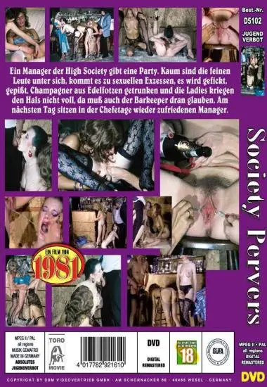 Society Pervers | DBM | DVD, Download, VOD(back cover)