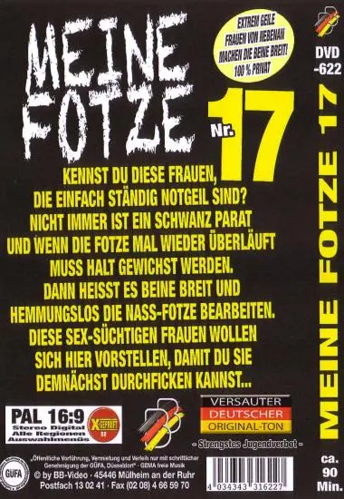 Meine Fotze 17 | BB-Video | DVD, Download, 4K/HD, VOD(back cover)