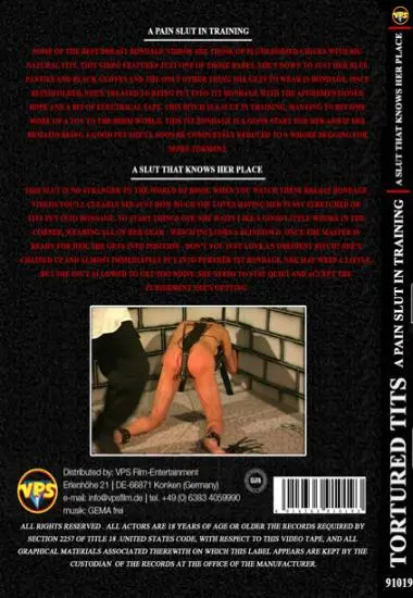 Tortured Tits 3 | Belrose | DVD(back cover)