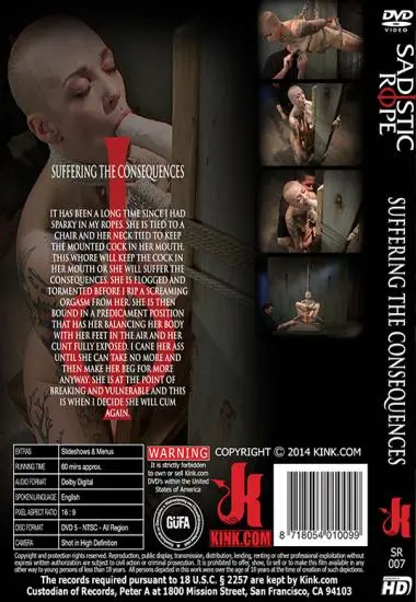 Suffering the Consequences | Kink.com | DVD(back cover)