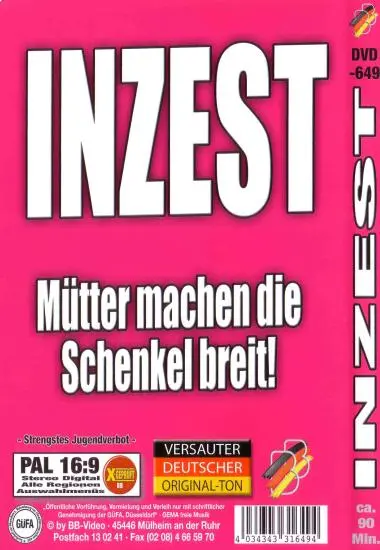 Inzest Mütter machen die Schenkel bereit!(unknown) (Download available)(back cover)