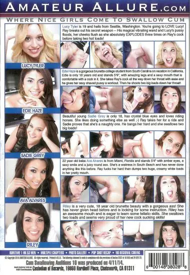 Cum Swallowing Auditions 10(AMATEUR ALLURE)(back cover)
