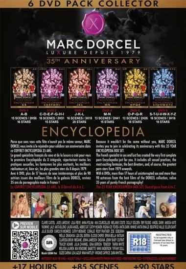35th Anniversary Encyclopedia (6xDVDs)(MARC DORCEL)(back cover)