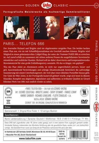 Paris… Telefon 666(Tabu) (Download available)(back cover)
