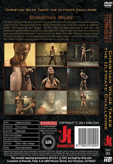 Christian Wilde Takes the Ultimate Challenge(Kink.com)(back cover)