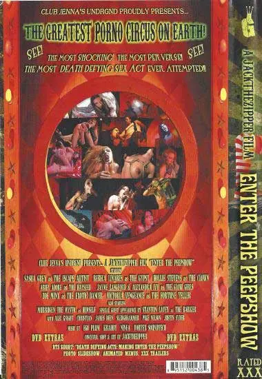 Enter the Peepshow(Club Jenna) at sexvideoall.com(back cover)