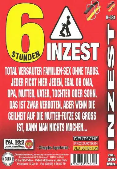 Inzest B-331 | BB-Video | DVD, Download, VOD(back cover)