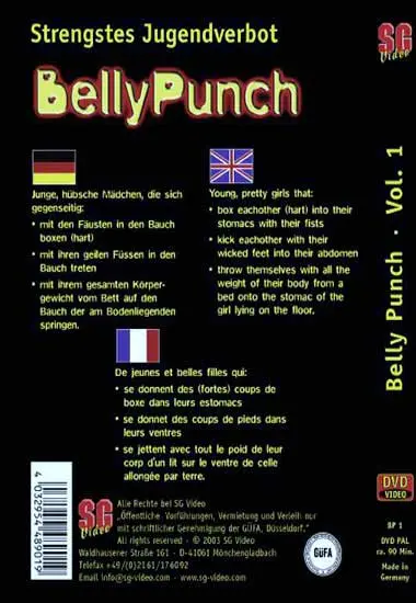Belly Punch Vol. 01 | SG-Video | DVD(back cover)