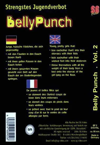 Belly Punch Vol. 02 | SG-Video | DVD(back cover)