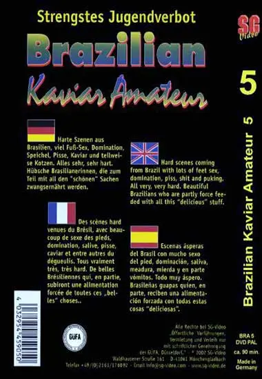 Brazilian Kaviar Amateur Vol. 05 | SG-Video | DVD(back cover)