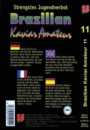 Brazilian Kaviar Amateur Vol. 11 | SG-Video | DVD(back cover)
