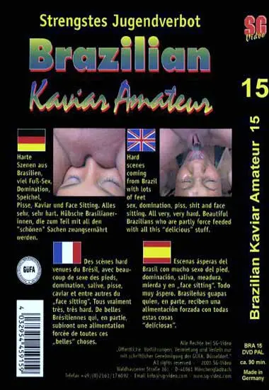 Brazilian Kaviar Amateur Vol. 15 | SG-Video | DVD(back cover)