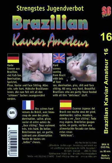 Brazilian Kaviar Amateur Vol. 16 | SG-Video | DVD(back cover)