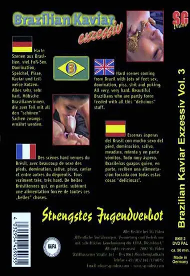 Brazilian Kaviar Exzessiv Vol. 03 | SG-Video | DVD(back cover)