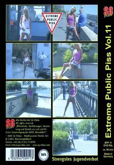 Extreme Public Piss Vol. 11 | SG-Video | DVD(back cover)