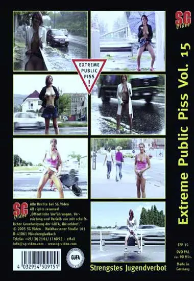 Extreme Public Piss Vol. 15 | SG-Video | DVD(back cover)