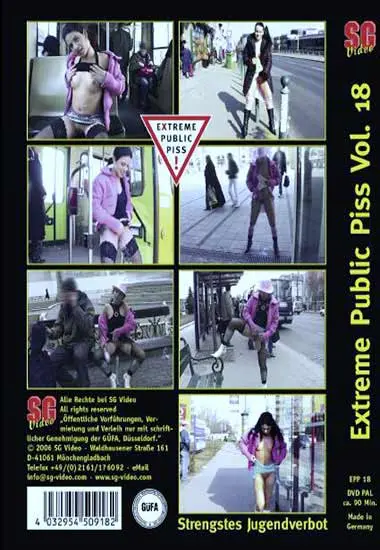 Extreme Public Piss Vol. 18 | SG-Video | DVD(back cover)