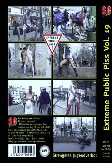 Extreme Public Piss Vol. 19 | SG-Video | DVD(back cover)