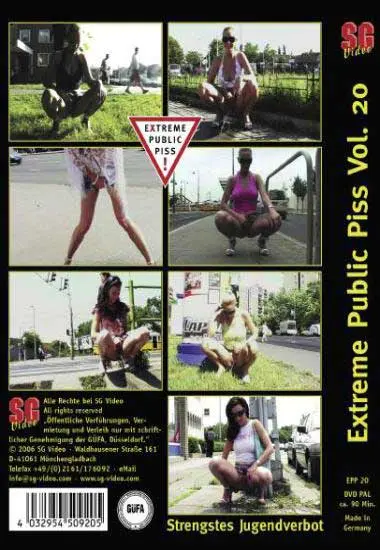 Extreme Public Piss Vol. 20 | SG-Video | DVD(back cover)