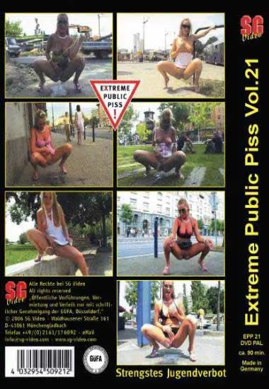 Extreme Public Piss Vol. 21 | SG-Video | DVD(back cover)