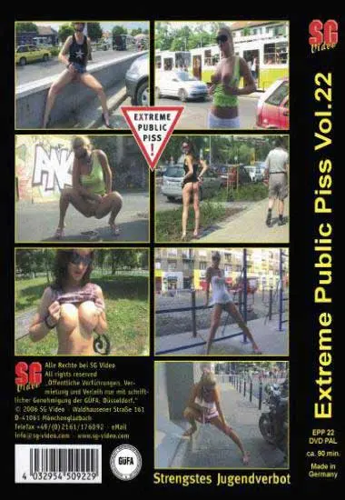 Extreme Public Piss Vol. 22 | SG-Video | DVD(back cover)