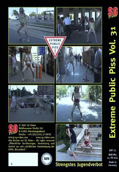 Extreme Public Piss Vol. 31 | SG-Video | DVD(back cover)
