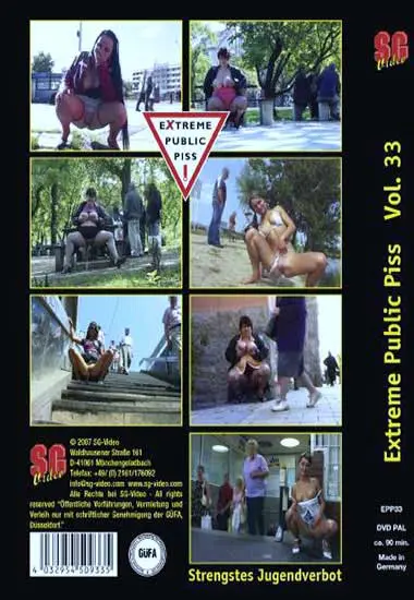 Extreme Public Piss Vol. 33 | SG-Video | DVD(back cover)