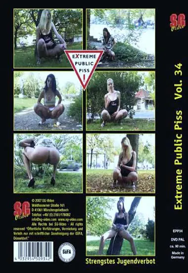 Extreme Public Piss Vol. 34 | SG-Video | DVD(back cover)