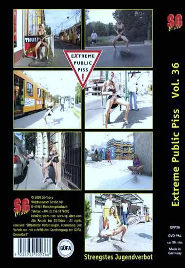Extreme Public Piss Vol. 36 | SG-Video | DVD(back cover)