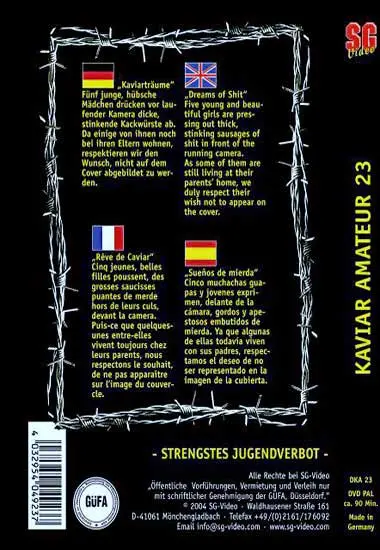 Kaviar Amateur 023 | SG-Video | DVD(back cover)