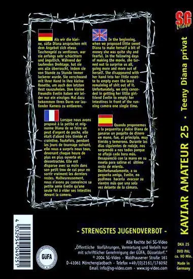Kaviar Amateur 025 | SG-Video | DVD(back cover)