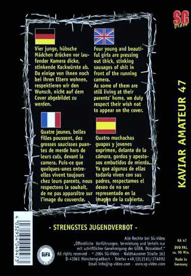 Kaviar Amateur 047 | SG-Video | DVD(back cover)