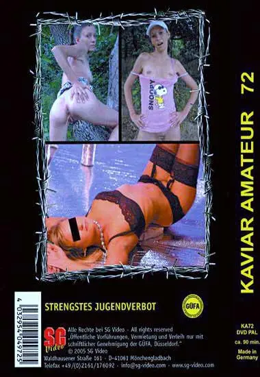 Kaviar Amateur 072 | SG-Video | DVD(back cover)