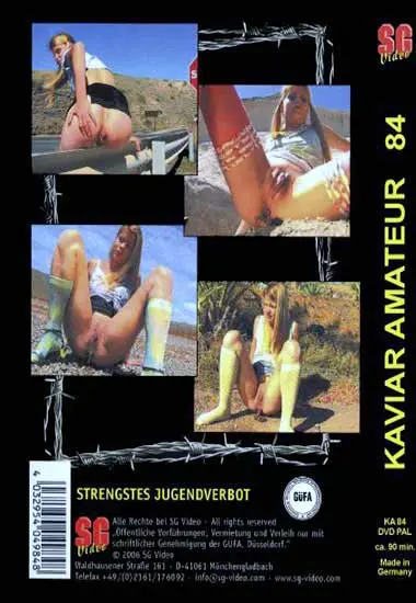 Kaviar Amateur 084 | SG-Video | DVD(back cover)