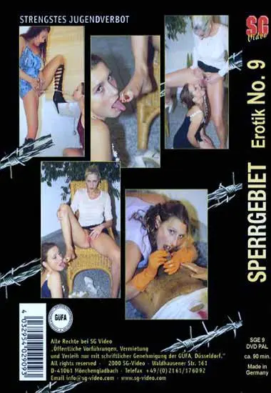 Sperrgebiet Erotik 09 | SG-Video | DVD(back cover)