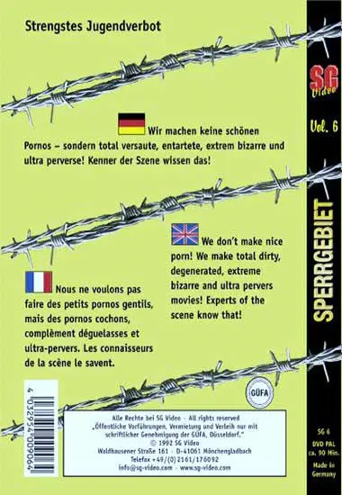 Sperrgebiet Vol. 06 | SG-Video | DVD(back cover)
