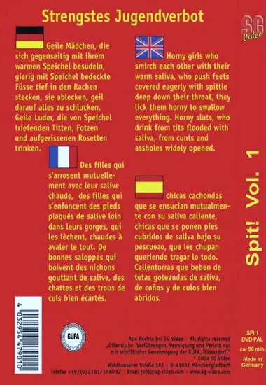 Spit Vol. 01 | SG-Video | DVD(back cover)
