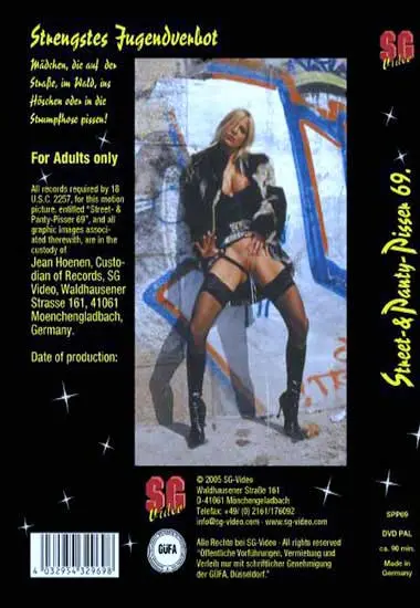 Street and Panty Pisser Vol. 69 | SG-Video | DVD(back cover)