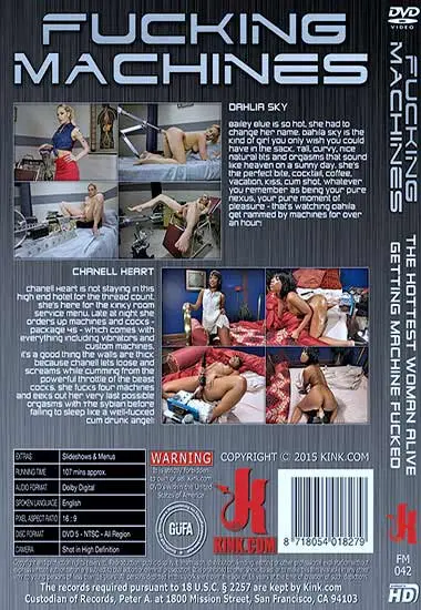 The Hottest Woman Alive Getting Machine Fucked | Kink.com | DVD(back cover)