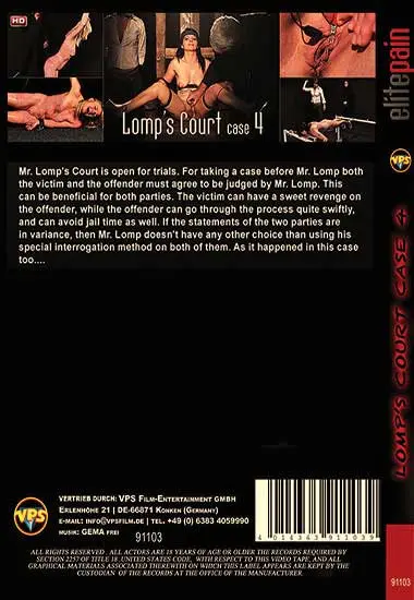 Elite Pain - Lomp's Court - Case 4 | Belrose | DVD(back cover)